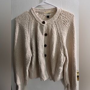 Cream knitted sweater